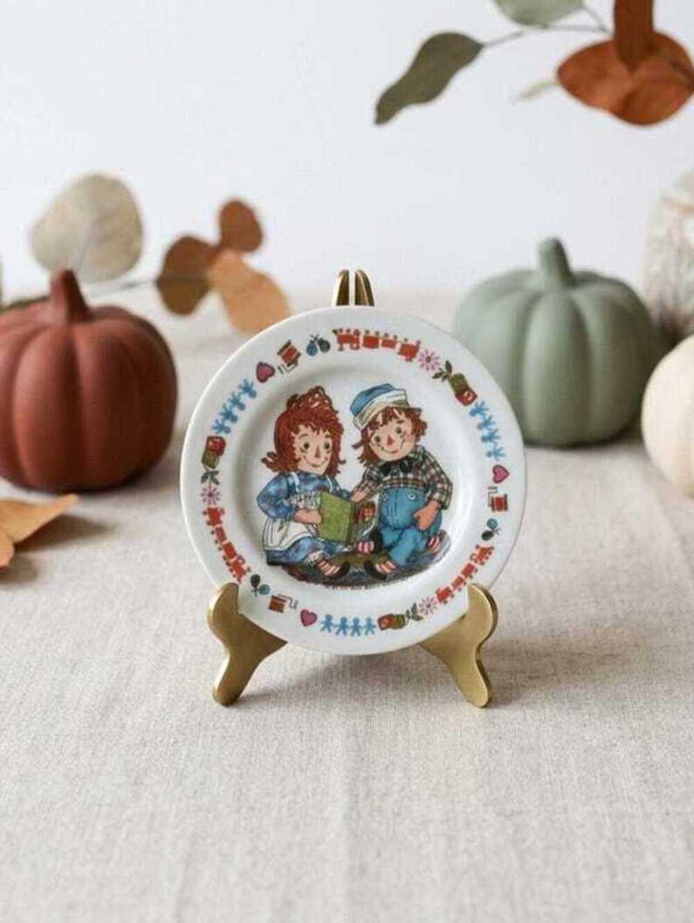 Vintage 1969 Oneida Deluxe Raggedy Ann Plate, Mid 20th Century Decor